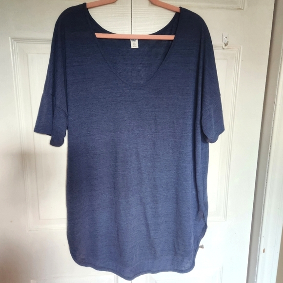 Old Navy Tops - Old Navy Women's Plus Size Lightweight Blue Denim Colored  Tshirt - Size XXL